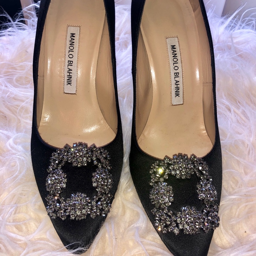 Shoes satin black